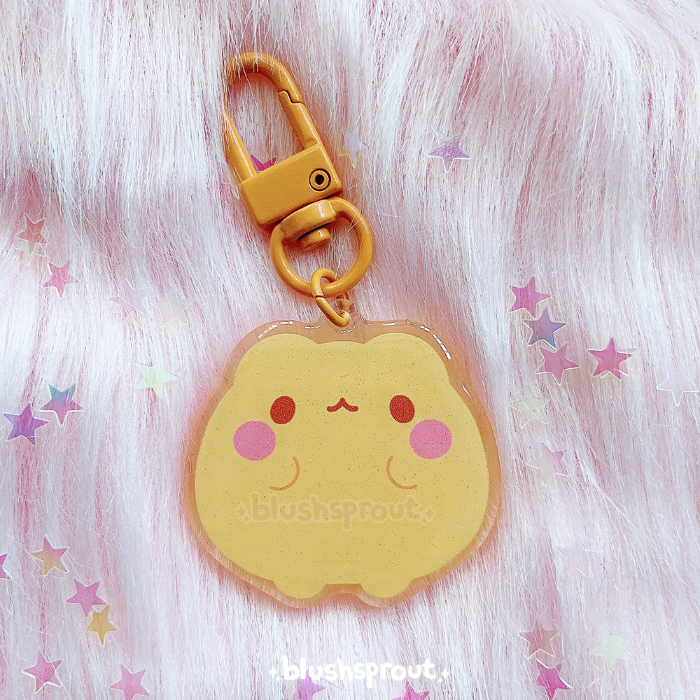 Frog Colorful Glitter 1.5" Acrylic Charms
