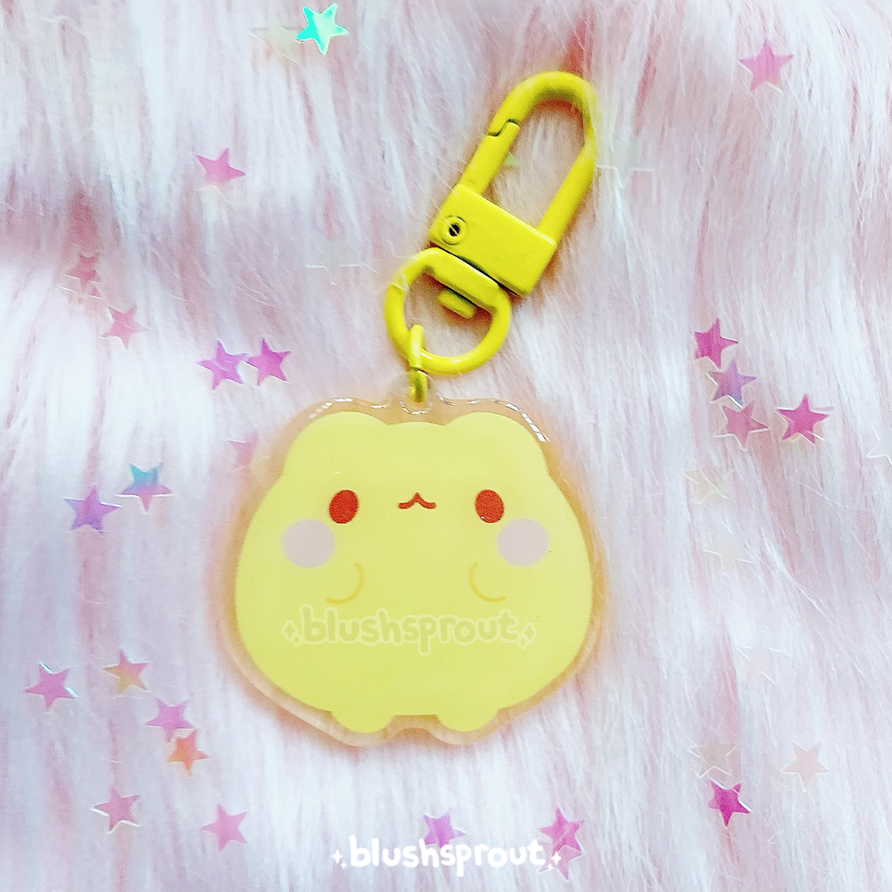 Frog Colorful Glitter 1.5" Acrylic Charms