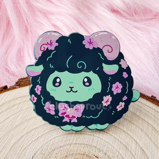 Azalea Ram Dyed Metal Enamel Pin