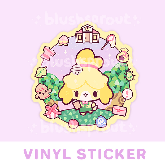 [ACNH] Isabelle Vinyl Sticker