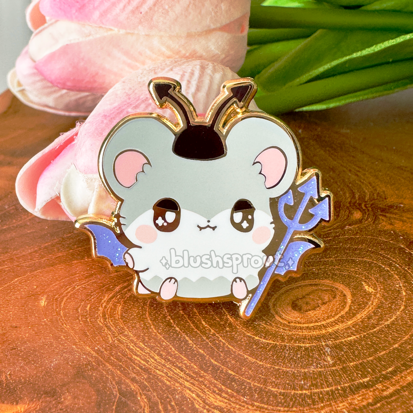 Hamtaro Spat Ham-Ham Enamel Pin