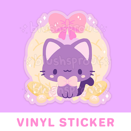 Bakery Black Cat Vinyl Sticker