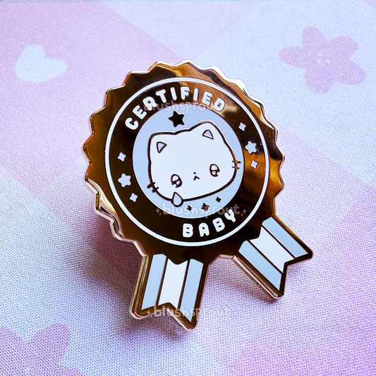 Certified Baby Cat Enamel Pin