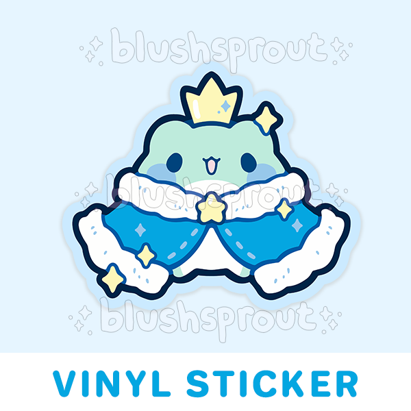 Froggie Prince Vinyl Sticker