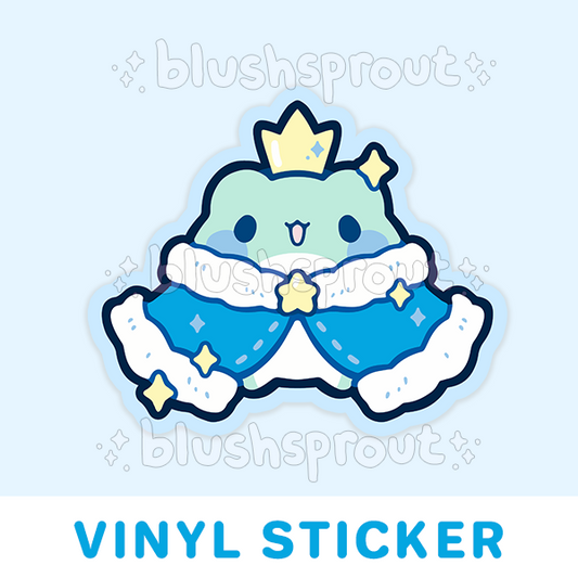 Froggie Prince Vinyl Sticker