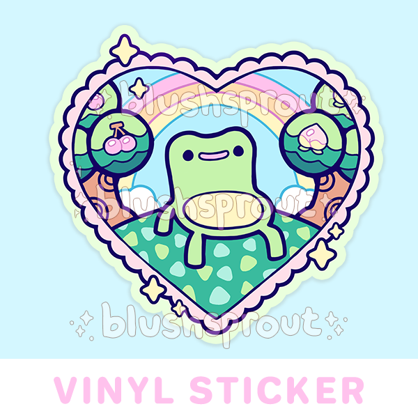 [ACNH] Froggy Chair Vinyl Sticker