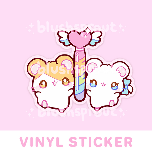 Hamtaro Ham-Ham Heartbreak Vinyl Sticker