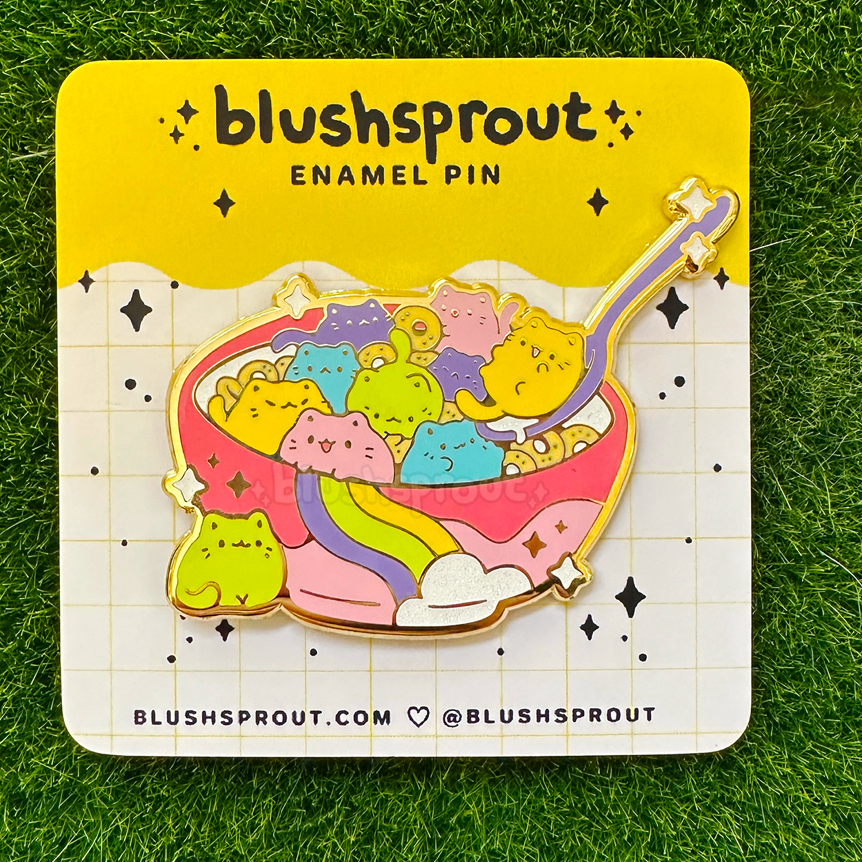 Kitty Loops Cat Cereal 2.5" Enamel Pin