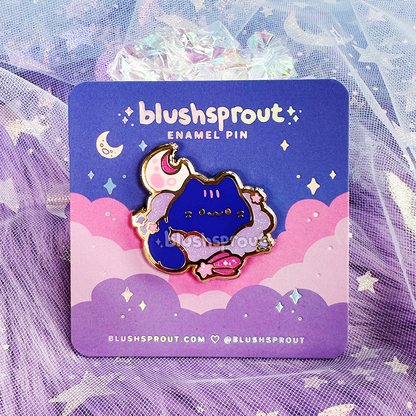 Lunar Loaf Kitty Enamel Pin