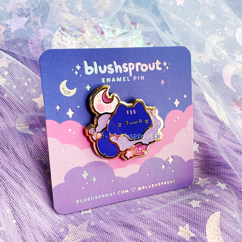 Lunar Loaf Kitty Enamel Pin