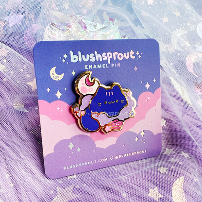 Lunar Loaf Kitty Enamel Pin