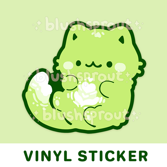 Matcha Kitty Vinyl Sticker