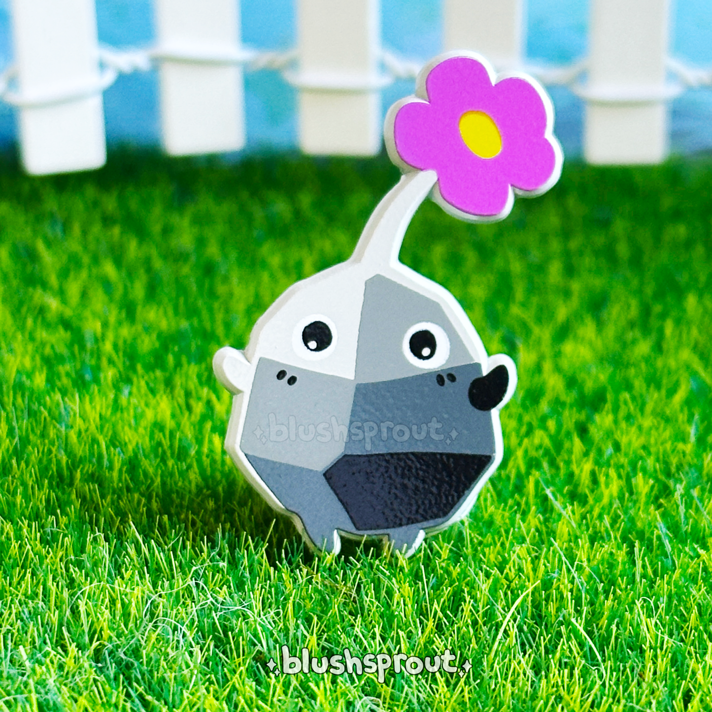 [PIKMIN] Rock Pikmin Dyed Enamel Pin