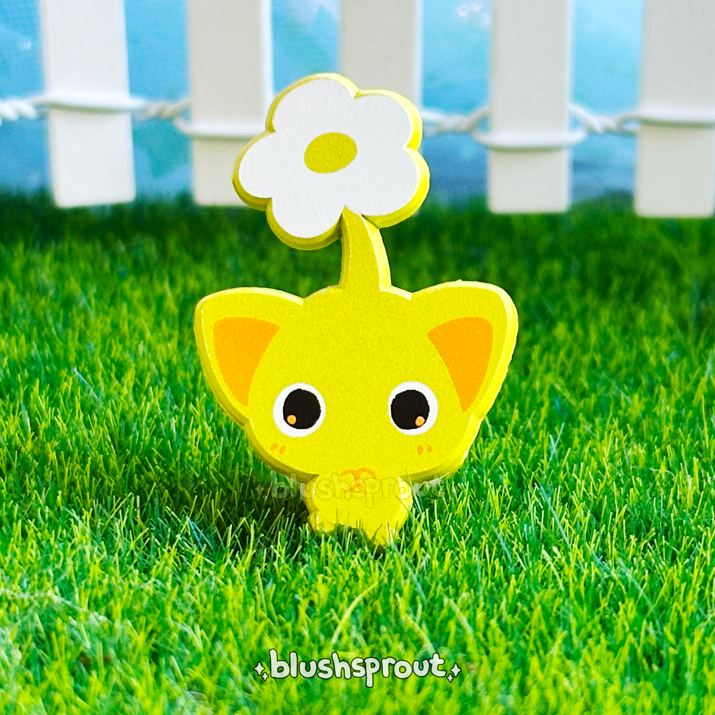 [PIKMIN] Yellow Pikmin Dyed Enamel Pin