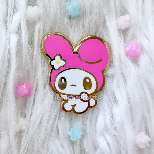 [Cute Mascots] Pink Bunny Enamel Pin