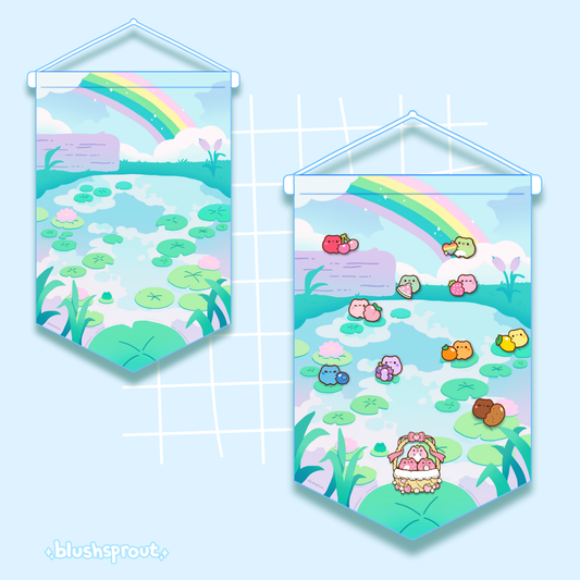 Pond Enamel Pin Display Banner [8 x 12"]