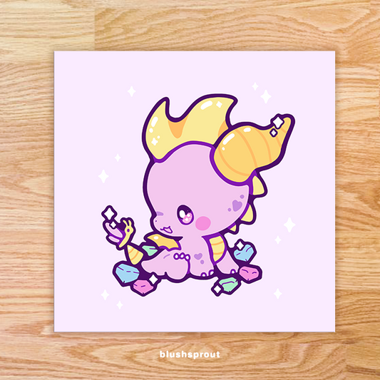 Gem Dragon Art Print