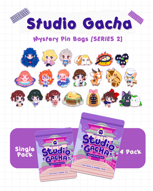STUDIO GACHA Enamel Pin Mystery Bags [SERIES 2]