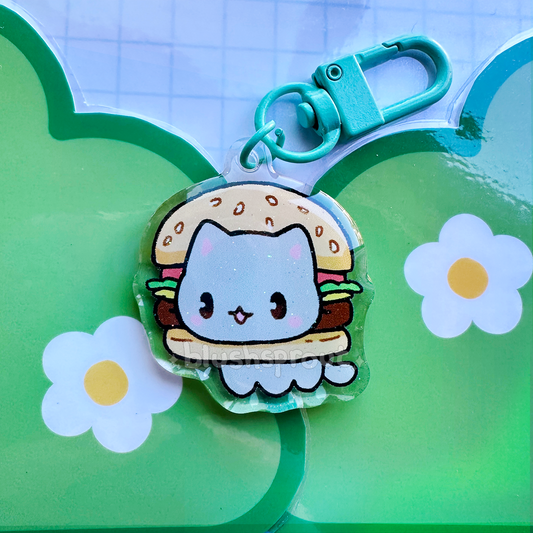 [Silly Cats] Cheeseburger Cat Charm