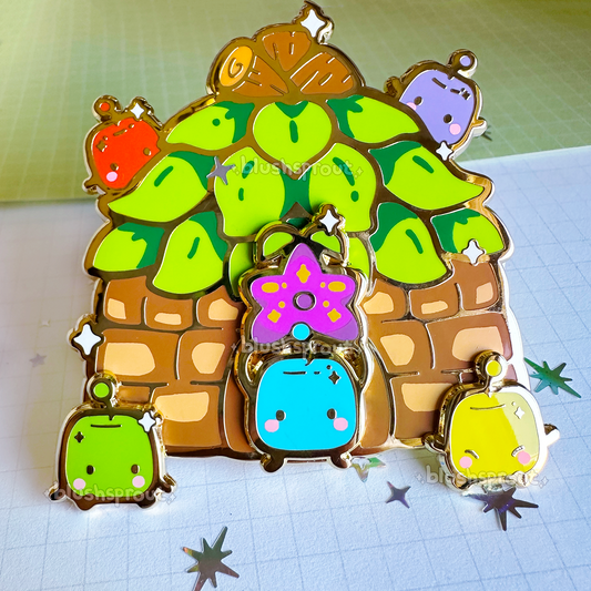 [Stardew Valley] 2.5" Junimo Hut 3-D (Pin-on-Pin) Enamel Pin