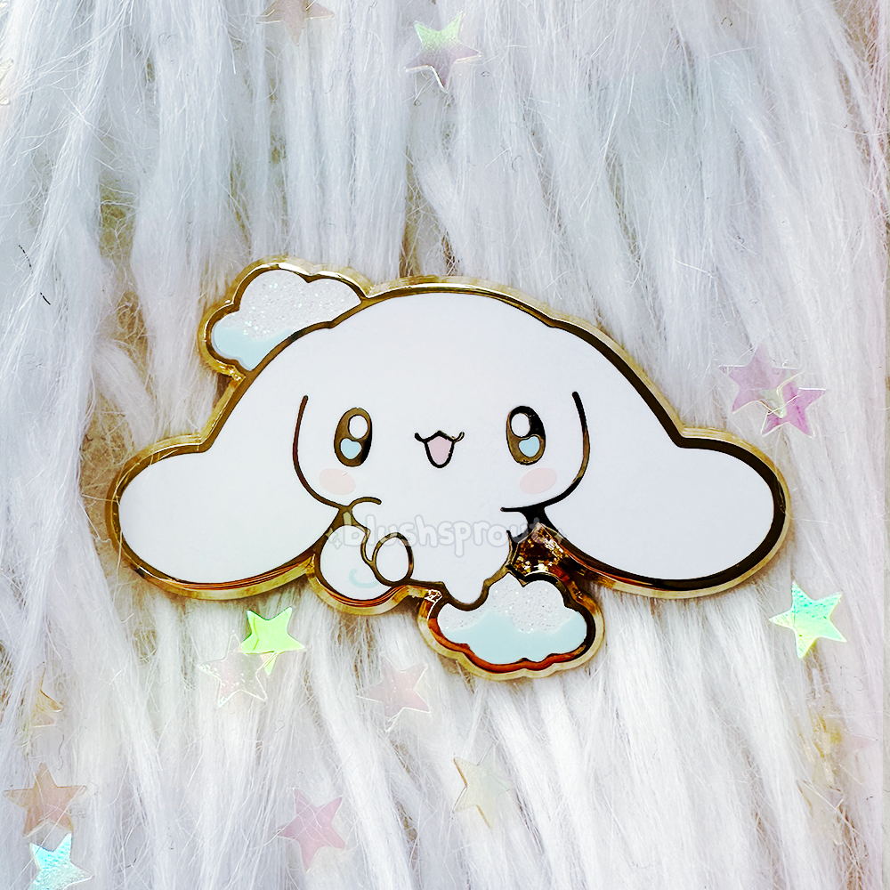 [Cute Mascots] White Puppy Enamel Pin