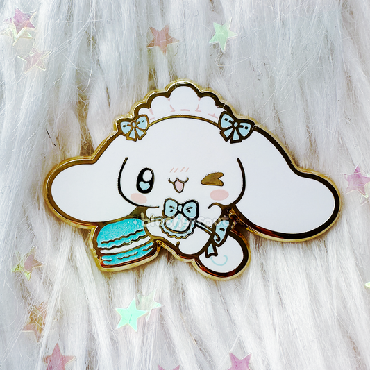 [Cute Mascots] White Puppy Cafe Maid Enamel Pin