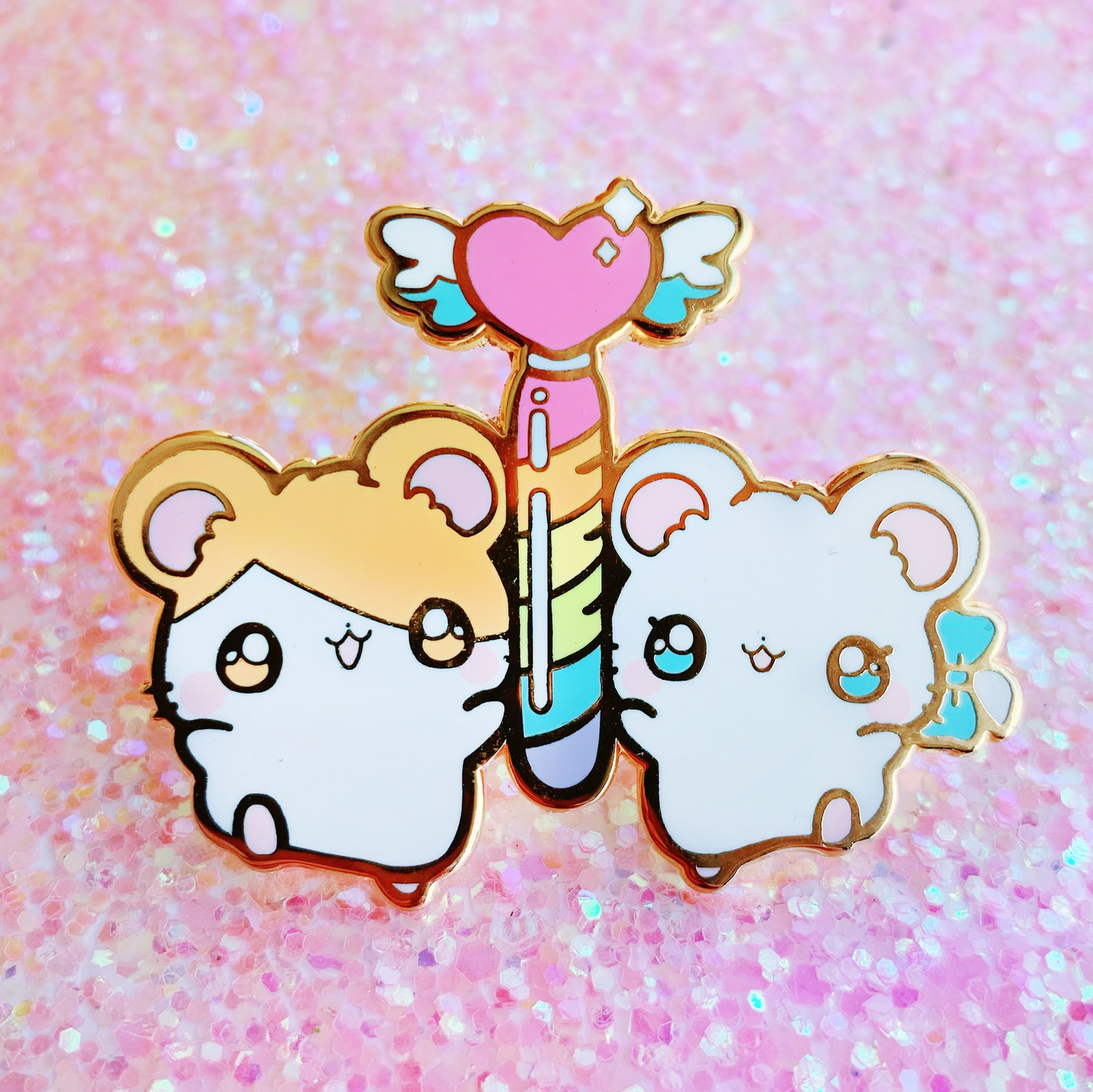 Hamtaro Ham-Ham Heartbreak Enamel Pin