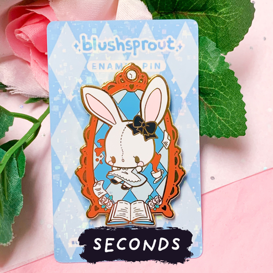 [SECONDS BIN] [ORIGINAL] Wonderland: Alice Bunny Enamel Pin