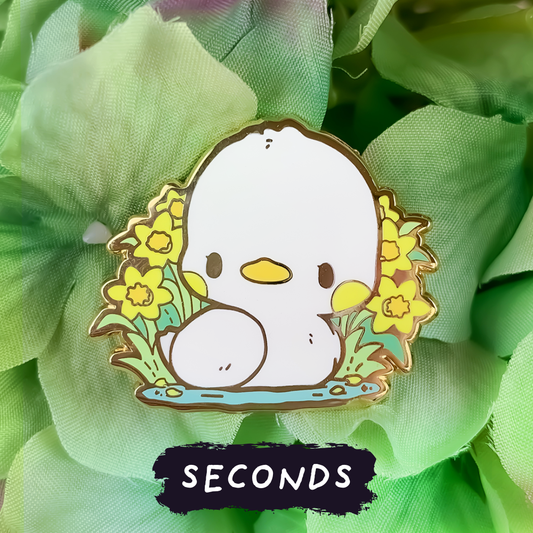 [SECONDS BIN] [FLORANIMALS] Daffodil Duck Enamel Pin