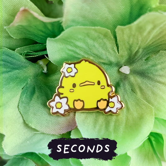 [SECONDS BIN] [FLORANIMALS] Daffodil Duckling Mini Enamel Pin