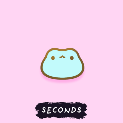 [SECONDS BIN] [POND PALS] Frog (Baby Blue) Mini Enamel Pin