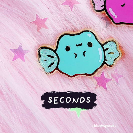 [SECONDS BIN] [FROGGIE] Froggie Candy (Mint) Mini Enamel Pin