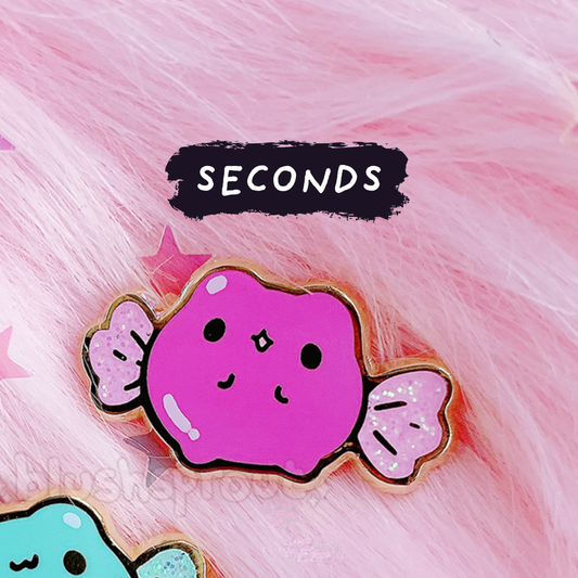 [SECONDS BIN] [FROGGIE] Froggie Candy (Pink) Mini Enamel Pin