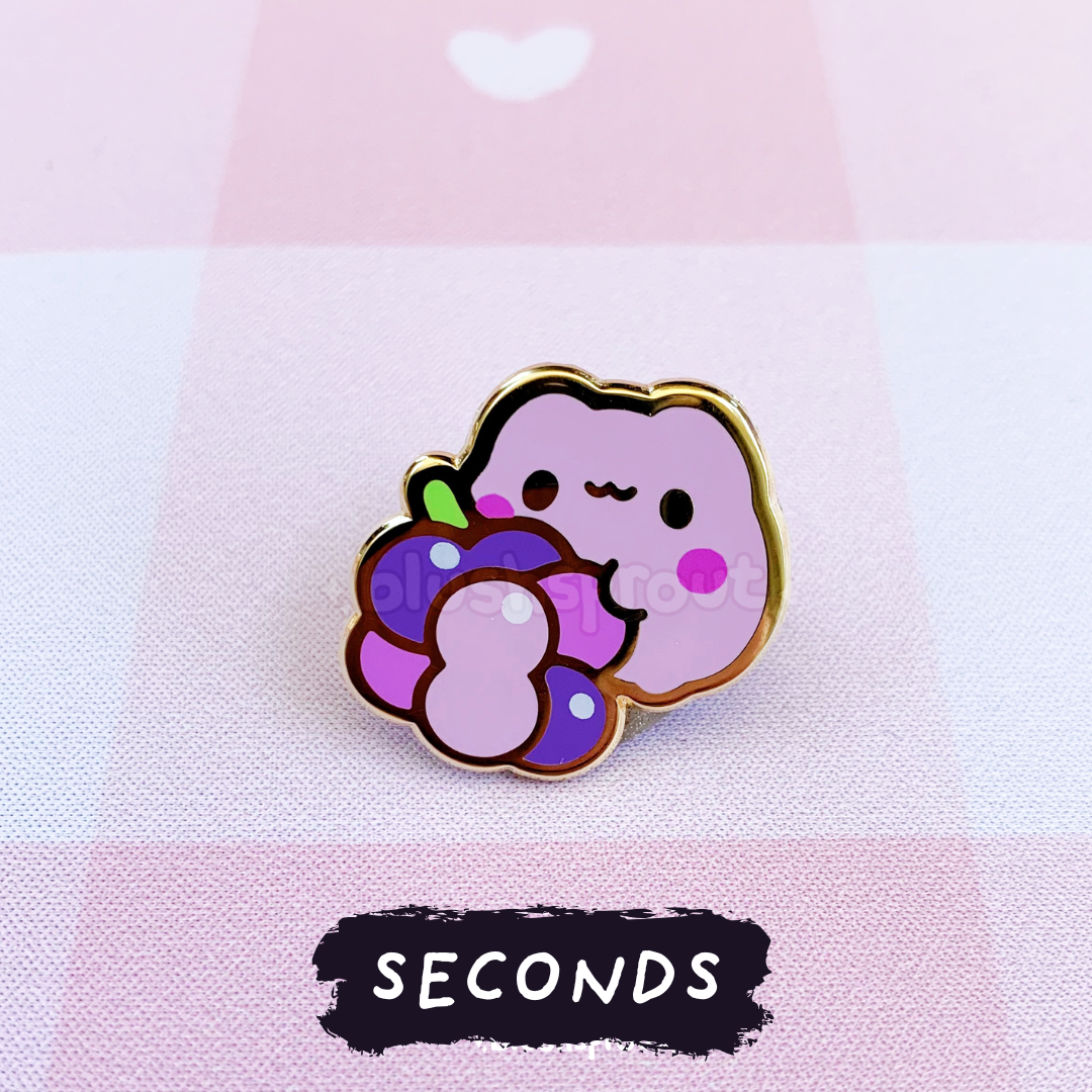 [SECONDS BIN] [FROGGIE] Fruit Froggie (Grape) Enamel Pin