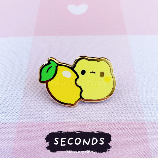 [SECONDS BIN] [FROGGIE] Fruit Froggie (Lemon) Enamel Pin