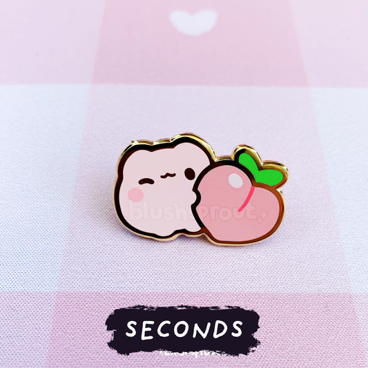 [SECONDS BIN] [FROGGIE] Fruit Froggie (Peach) Enamel Pin