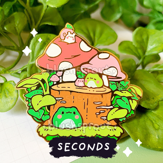 [SECONDS BIN] [FROGGIE] Froggie Mushroom Forest Enamel Pin