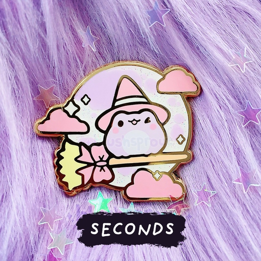 [SECONDS BIN] [FROGGIE] Froggie Pastel Witch Enamel Pin