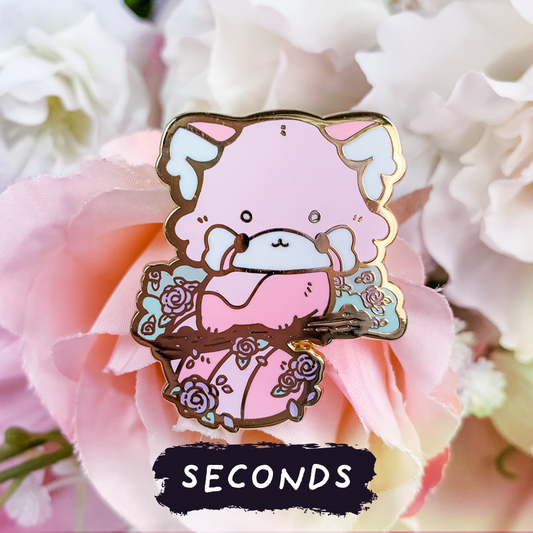 [SECONDS BIN] [FLORANIMALS] Rose Red Panda (Pink) Enamel Pin
