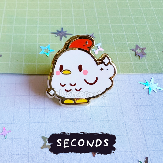 [SECONDS BIN] [FANDOM] Stardew Valley Chicken (White) Enamel Pin