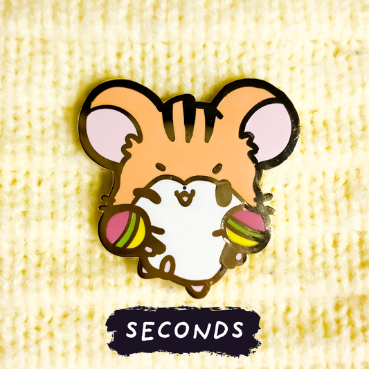 [SECONDS BIN] [FANDOM] Hamtaro: Stan Ham-Ham Enamel Pin