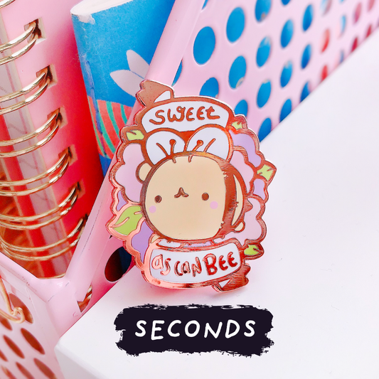[SECONDS BIN] [ORIGINAL] Sweet As Can Bee Enamel Pin