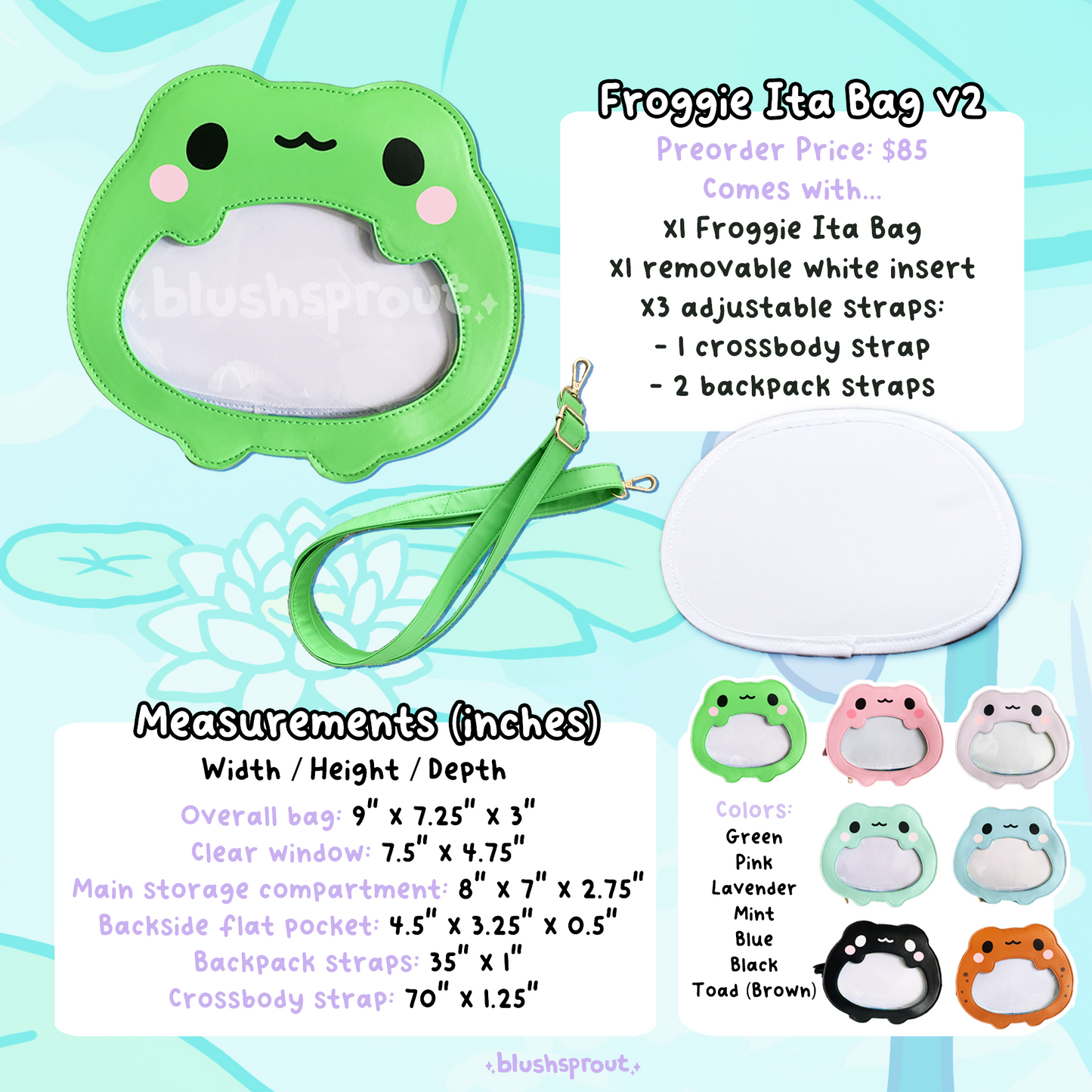 Froggie Ita Bag V2 - Mint