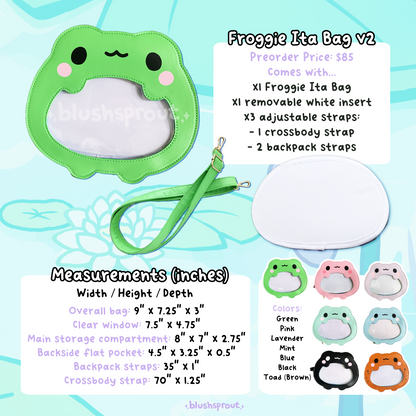 Froggie Ita Bag V2 - Mint