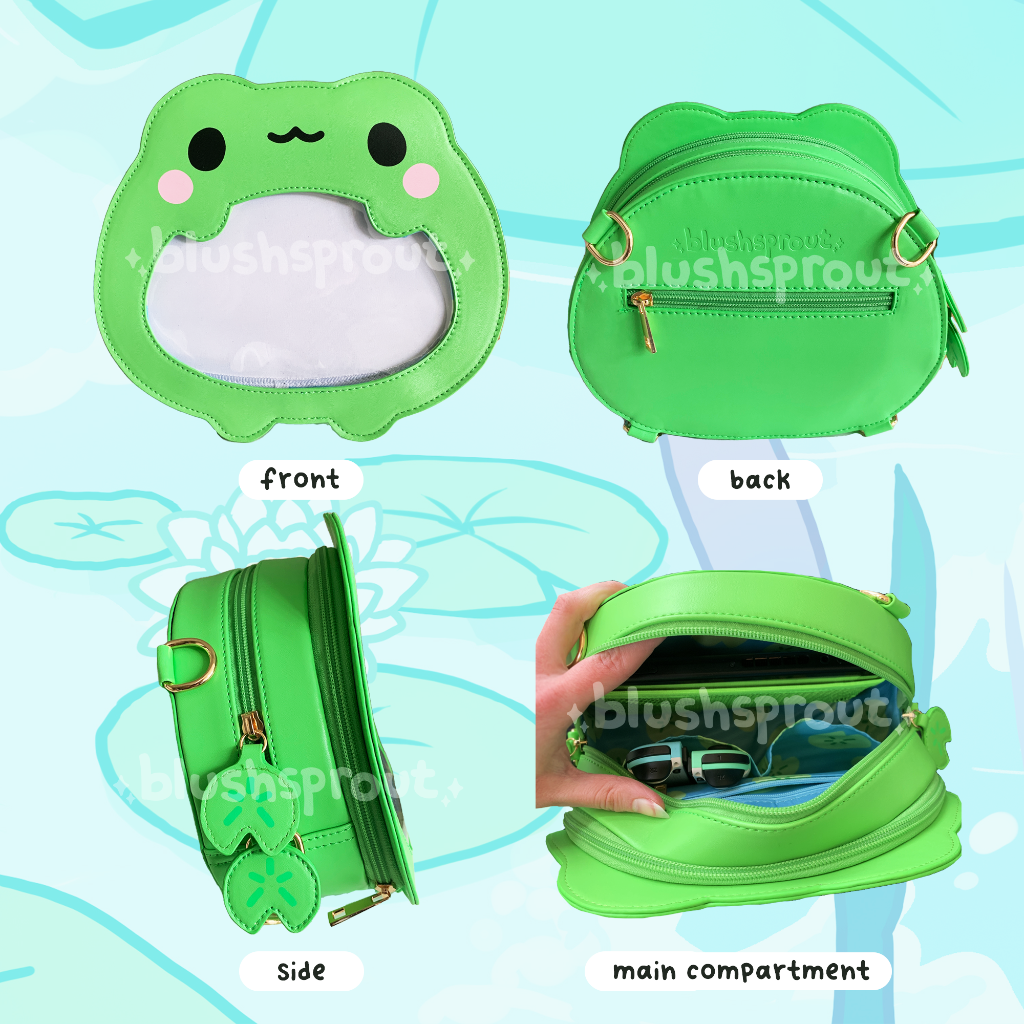 ☆ Froggie Ita Bag + Enamel Pins! ☆ by Blushsprout — Kickstarter