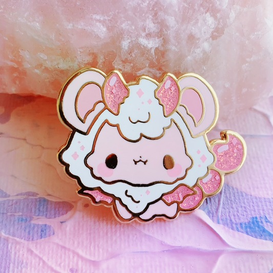 Pink Manticore Enamel Pin