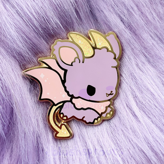 Jersey Devil Pastel Glitter Enamel Pin