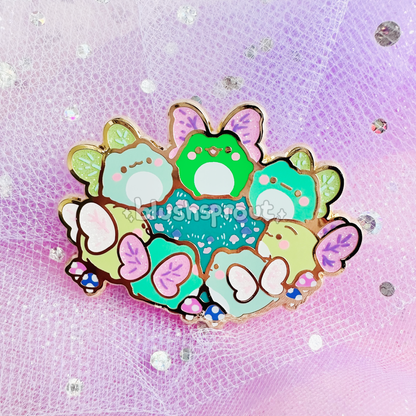 Froggie Fairy Circle Pin