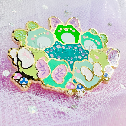 Froggie Fairy Circle Pin