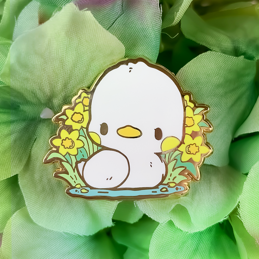 Daffodil Duck Enamel Pin